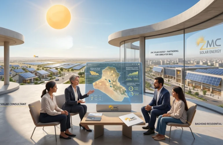 Solar System Consultation in Iraq, ZMC Solar Energy, Solar energy in Erbil, Solar energy in Baghdad, استشارات حول النظام الشمسي في العراق