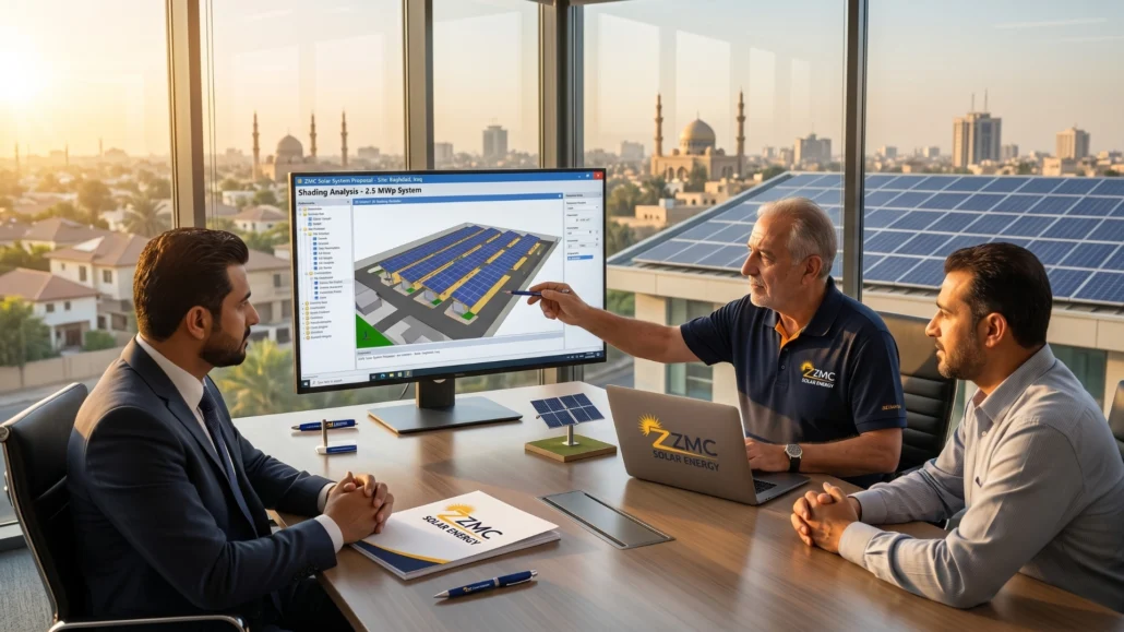 Solar System Consultation in Iraq, ZMC Solar Energy, Solar energy in Erbil, استشارات حول النظام الشمسي في العراق