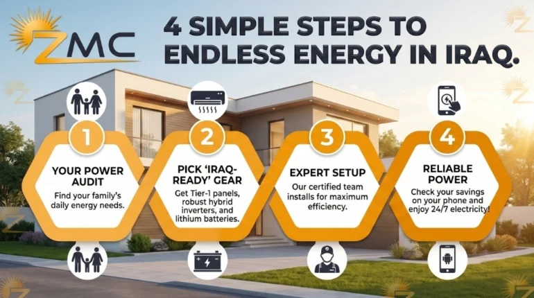 solar panel installation in iraq