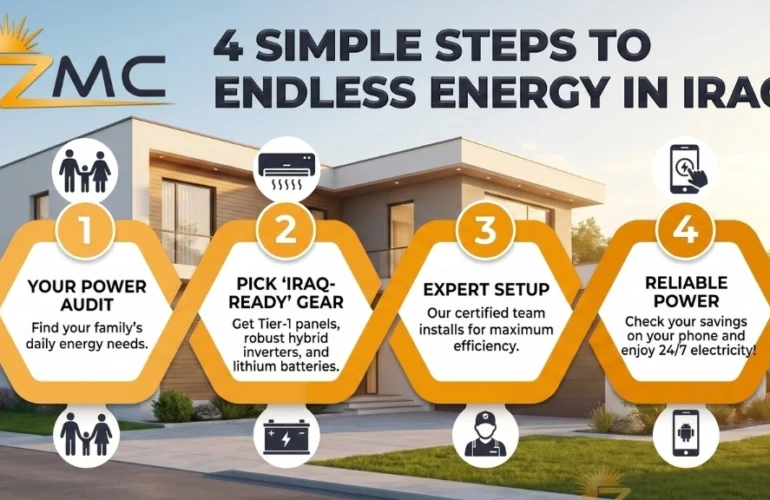 solar panel installation in iraq