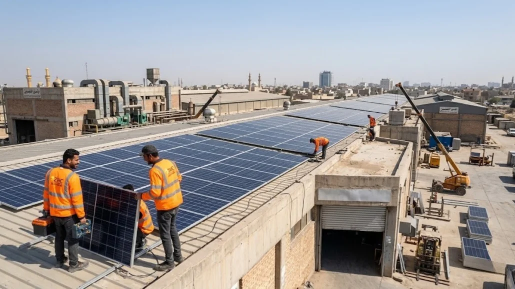 solar energy for shops. solar energy for Businesses in Iraq, ZMC Solar, Solar energy company in iraq, erbil, baghdad