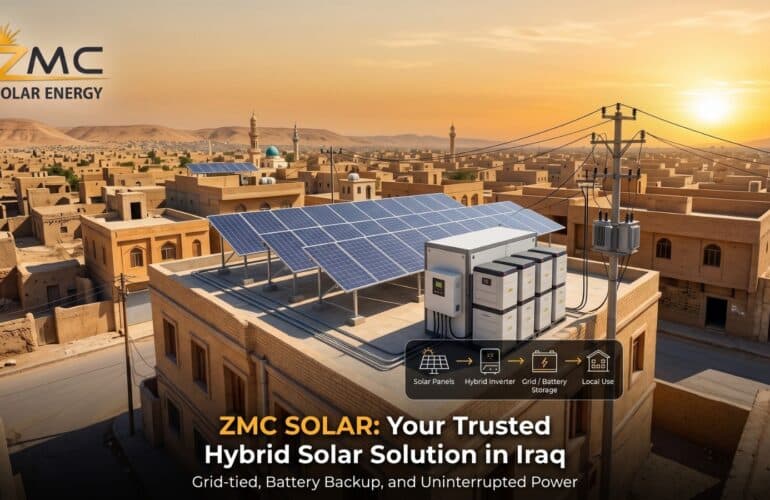Hybrid Solar System in Iraq, solar energy company in iraq, erbil, baghdad, منظومة الطاقة الشمسية الهجينة بالعراق